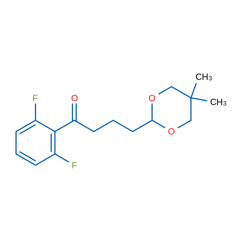2',6'-Difluoro-4-(5,5-dimethyl-1,3-dioxan-2-yl)butyrophenone 1g