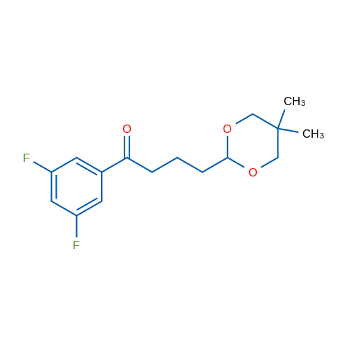 3',5'-Difluoro-4-(5,5-dimethyl-1,3-dioxan-2-yl)butyrophenone 1g