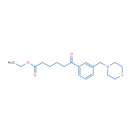 Ethyl 6-oxo-6-[3-(thiomorpholinomethyl)phenyl]hexanoate 1g