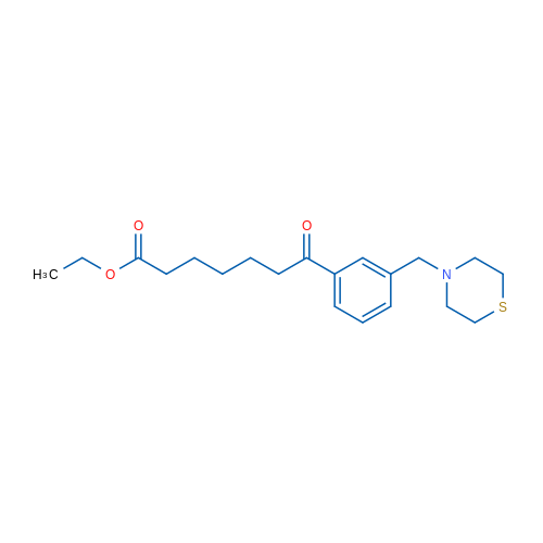 Ethyl 7-oxo-7-[3-(thiomorpholinomethyl)phenyl]heptanoate 1g