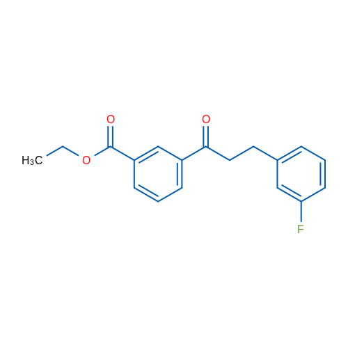 3'-Carboethoxy-3-(3-fluorophenyl)propiophenone 1g