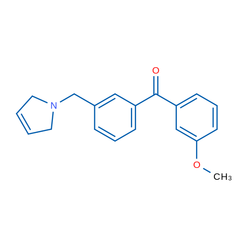 (3-((2,5-Dihydro-1H-pyrrol-1-yl)methyl)phenyl)(3-methoxyphenyl)methanone 1g