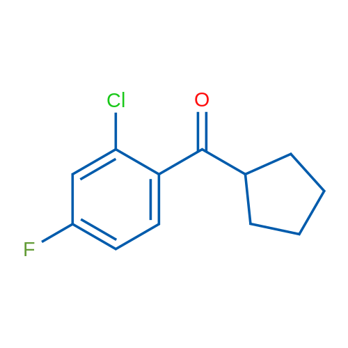 (2-Chloro-4-fluorophenyl)(cyclopentyl)methanone 1g