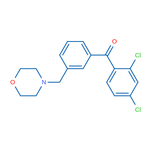 2,4-Dichloro-3'-morpholinomethyl benzophenone 1g