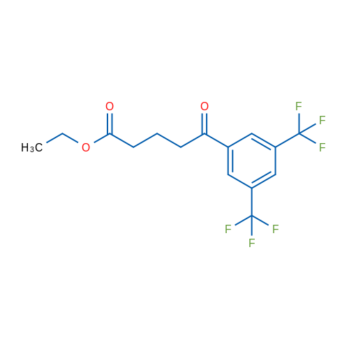 Ethyl 5-(3,5-ditrifluoromethylphenyl)-5-oxovalerate 1g