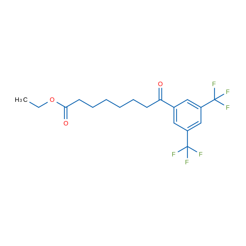 Ethyl 8-(3,5-ditrifluoromethylphenyl)-8-oxooctanoate 1g