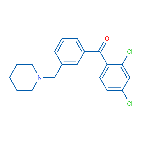 2,4-Dichloro-3'-piperidinomethyl benzophenone 1g