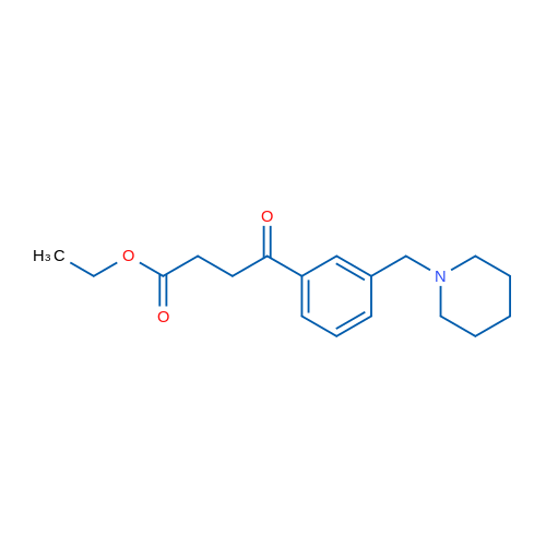 Ethyl 4-oxo-4-[3-(piperidinomethyl)phenyl]butyrate 1g