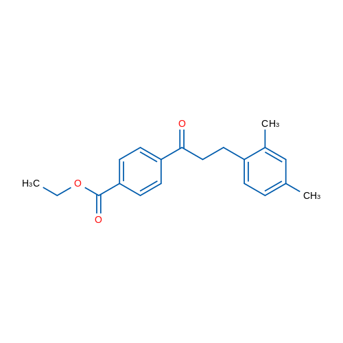 4'-Carboethoxy-3-(2,4-dimethylphenyl)propiophenone 1g