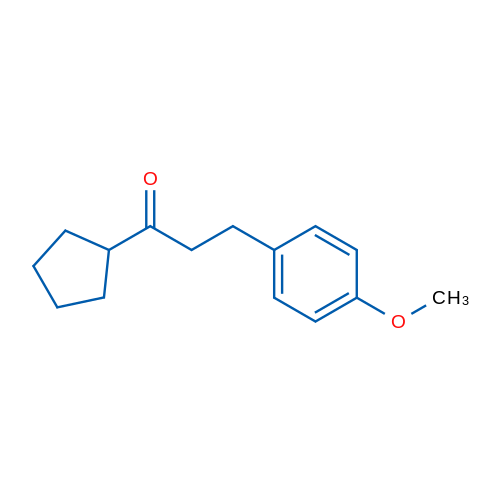 Cyclopentyl 2-(4-methoxyphenyl)ethyl ketone 1g