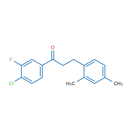 4'-Chloro-3-(2,4-dimethylphenyl)-3'-fluoropropiophenone 1g