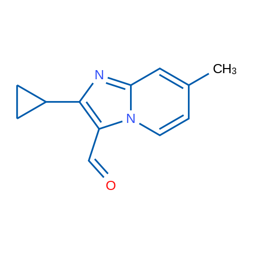 2-Cyclopropyl-7-methylimidazo[1,2-a]pyridine-3-carbaldehyde 1g