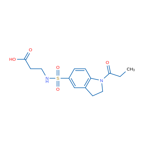 3-(1-Propionylindoline-5-sulfonamido)propanoic acid 1g