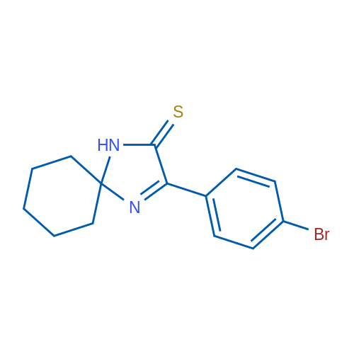 3-(4-Bromophenyl)-1,4-diazaspiro[4.5]dec-3-ene-2-thione 1g