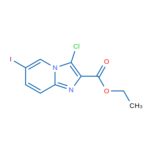 Ethyl 3-chloro-6-iodoimidazo[1,2-a]pyridine-2-carboxylate 1g