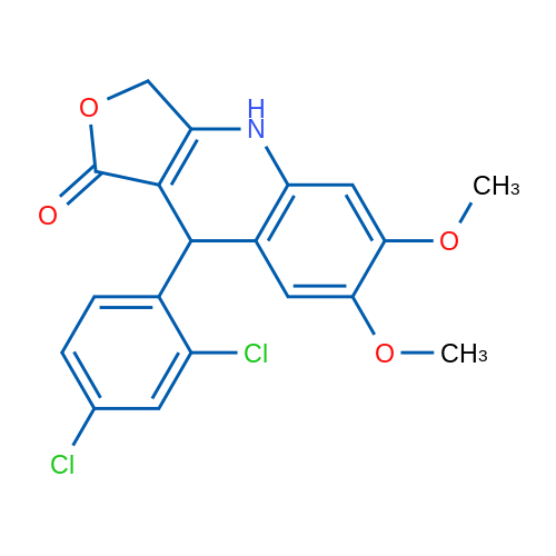 9-(2,4-Dichlorophenyl)-6,7-dimethoxy-1H,3H,4H,9H-furo[3,4-b]quinolin-1-one 1g