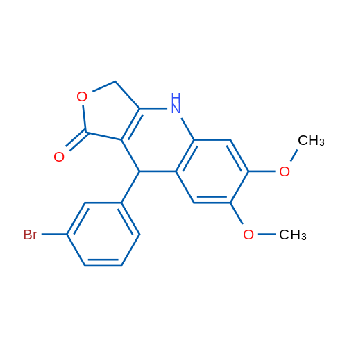 9-(3-Bromophenyl)-6,7-dimethoxy-1H,3H,4H,9H-furo[3,4-b]quinolin-1-one 1g