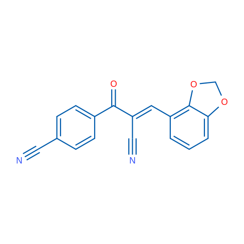 4-[(2E)-2-[(2H-1,3-Benzodioxol-4-yl)methylidene]-2-cyanoacetyl]benzonitrile 1g