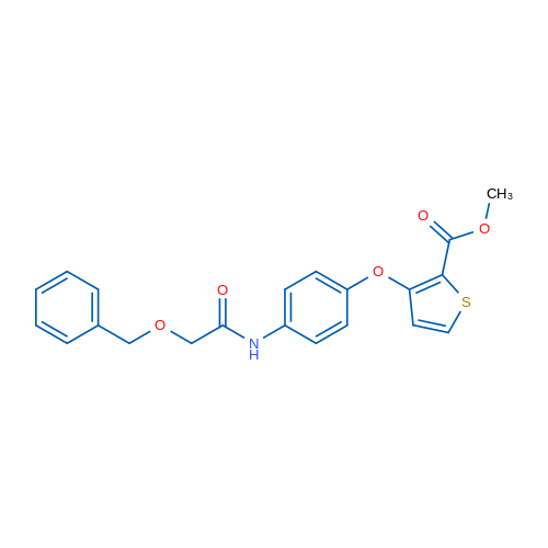 Methyl 3-{4-[2-(benzyloxy)acetamido]phenoxy}thiophene-2-carboxylate 1g