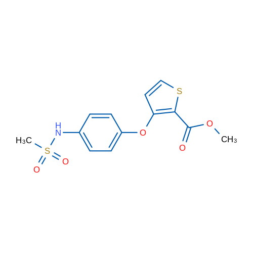 Methyl 3-(4-methanesulfonamidophenoxy)thiophene-2-carboxylate 1g