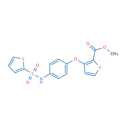 Methyl 3-[4-(thiophene-2-sulfonamido)phenoxy]thiophene-2-carboxylate 1g