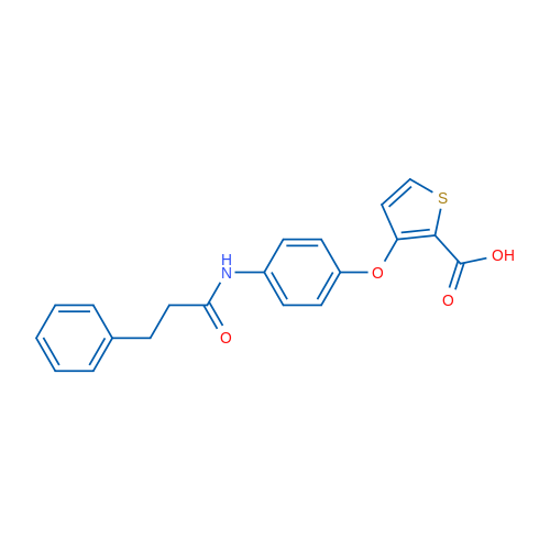 3-[4-(3-Phenylpropanamido)phenoxy]thiophene-2-carboxylic acid 1g