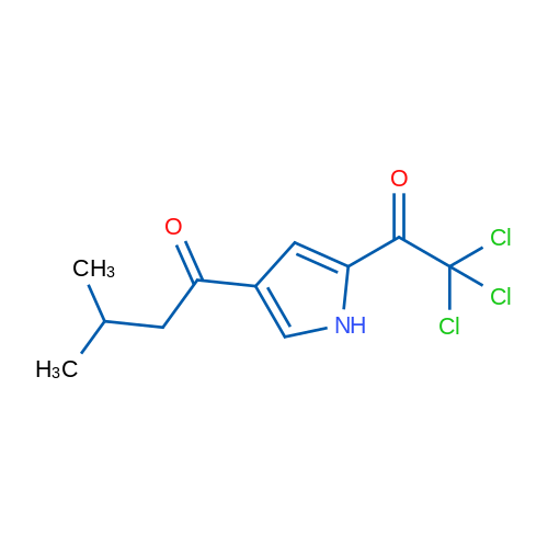 3-Methyl-1-[5-(2,2,2-trichloroacetyl)-1H-pyrrol-3-yl]butan-1-one 1g