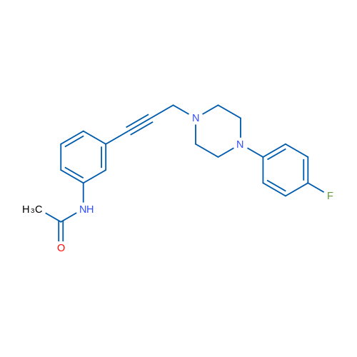 N-(3-{3-[4-(4-fluorophenyl)piperazin-1-yl]prop-1-yn-1-yl}phenyl)acetamide 1g