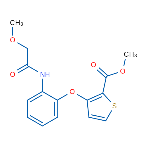 Methyl 3-[2-(2-methoxyacetamido)phenoxy]thiophene-2-carboxylate 1g