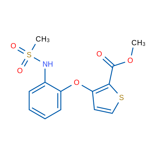 Methyl 3-(2-methanesulfonamidophenoxy)thiophene-2-carboxylate 1g