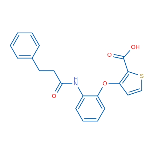 3-[2-(3-Phenylpropanamido)phenoxy]thiophene-2-carboxylic acid 1g