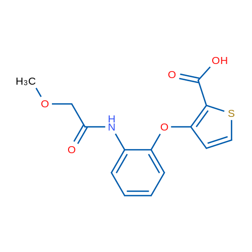 3-[2-(2-Methoxyacetamido)phenoxy]thiophene-2-carboxylic acid 1g