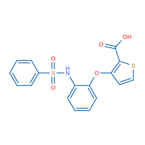 3-(2-Benzenesulfonamidophenoxy)thiophene-2-carboxylic acid 1g