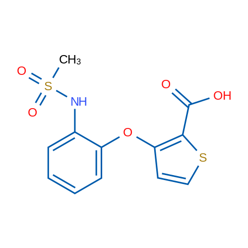 3-(2-Methanesulfonamidophenoxy)thiophene-2-carboxylic acid 1g