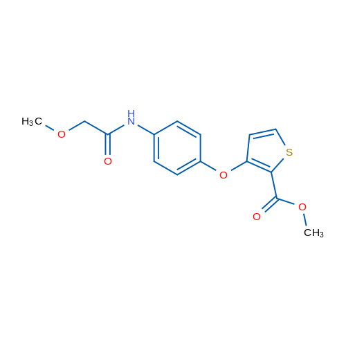 Methyl 3-[4-(2-methoxyacetamido)phenoxy]thiophene-2-carboxylate 1g
