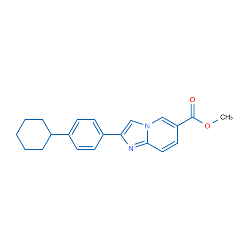 Methyl 2-(4-cyclohexylphenyl)imidazo[1,2-a]pyridine-6-carboxylate 1g