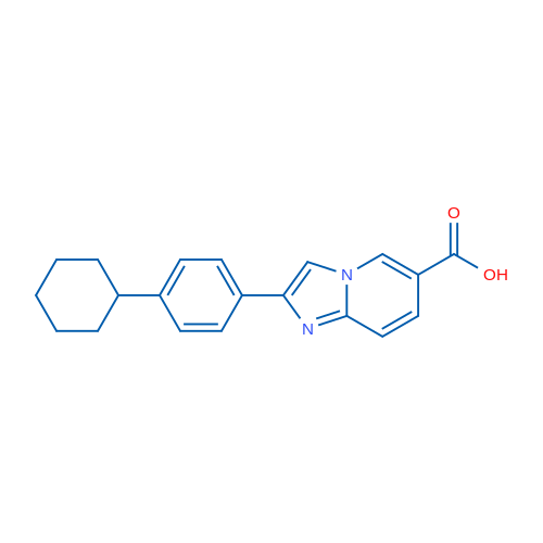 2-(4-Cyclohexylphenyl)imidazo[1,2-a]pyridine-6-carboxylic acid 1g