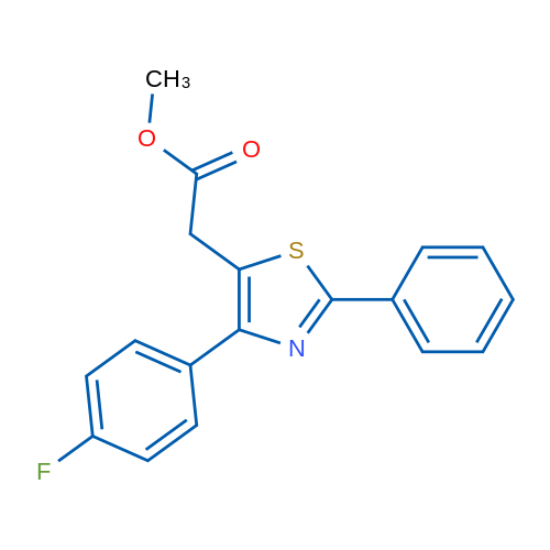 Methyl 2-[4-(4-fluorophenyl)-2-phenyl-1,3-thiazol-5-yl]acetate 1g