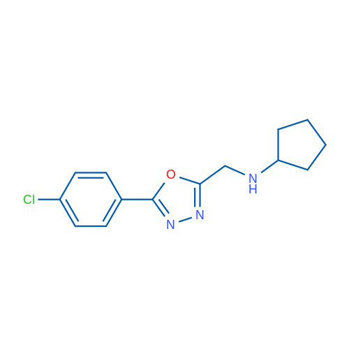 N-{[5-(4-chlorophenyl)-1,3,4-oxadiazol-2-yl]methyl}cyclopentanamine 5g