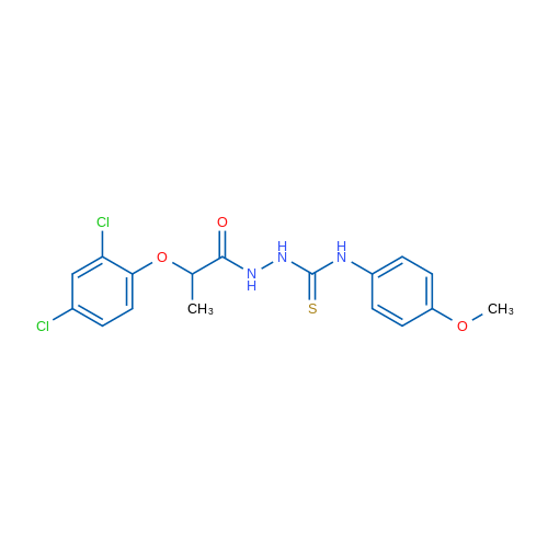 2-(2,4-Dichlorophenoxy)-N-{[(4-methoxyphenyl)carbamothioyl]amino}propanamide 1g
