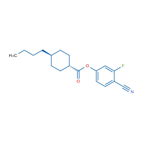 trans-4-Cyano-3-fluorophenyl 4-butylcyclohexanecarboxylate 10g