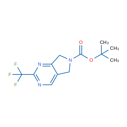 tert-Butyl 2-(trifluoromethyl)-5H-pyrrolo[3,4-d]pyrimidine-6(7H)-carboxylate 1g
