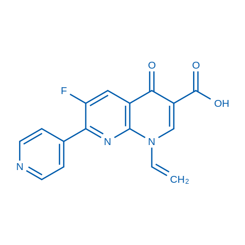 6-Fluoro-4-oxo-7-(pyridin-4-yl)-1-vinyl-1,4-dihydro-1,8-naphthyridine-3-carboxylic acid 1g