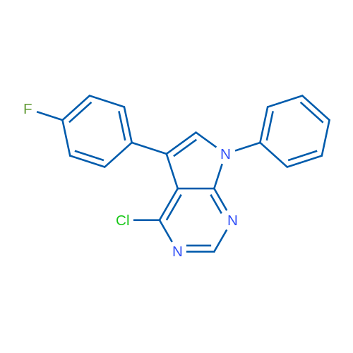 4-Chloro-5-(4-fluorophenyl)-7-phenyl-7H-pyrrolo[2,3-d]pyrimidine 1g