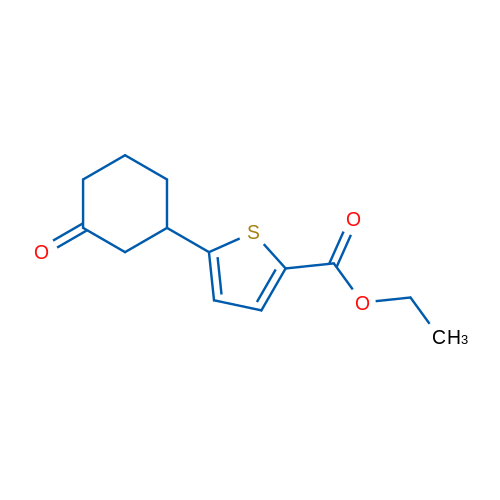 Ethyl 5-(3-oxocyclohexyl)-2-thiophenecarboxylate 1g