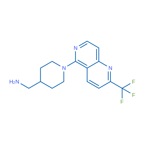 (1-(2-(Trifluoromethyl)-1,6-naphthyridin-5-yl)piperidin-4-yl)methanamine 1g