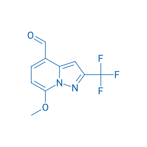 7-Methoxy-2-(trifluoromethyl)pyrazolo[1,5-a]pyridine-4-carbaldehyde 250mg