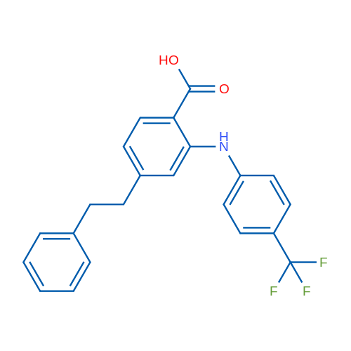 4-Phenethyl-2-((4-(trifluoromethyl)phenyl)amino)benzoic acid 1g
