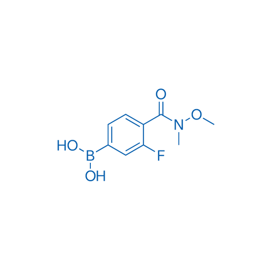 (3-Fluoro-4-(methoxy(methyl)carbamoyl)phenyl)boronic acid 250mg