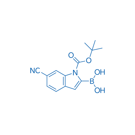 (1-(tert-Butoxycarbonyl)-6-cyano-1H-indol-2-yl)boronic acid 1g